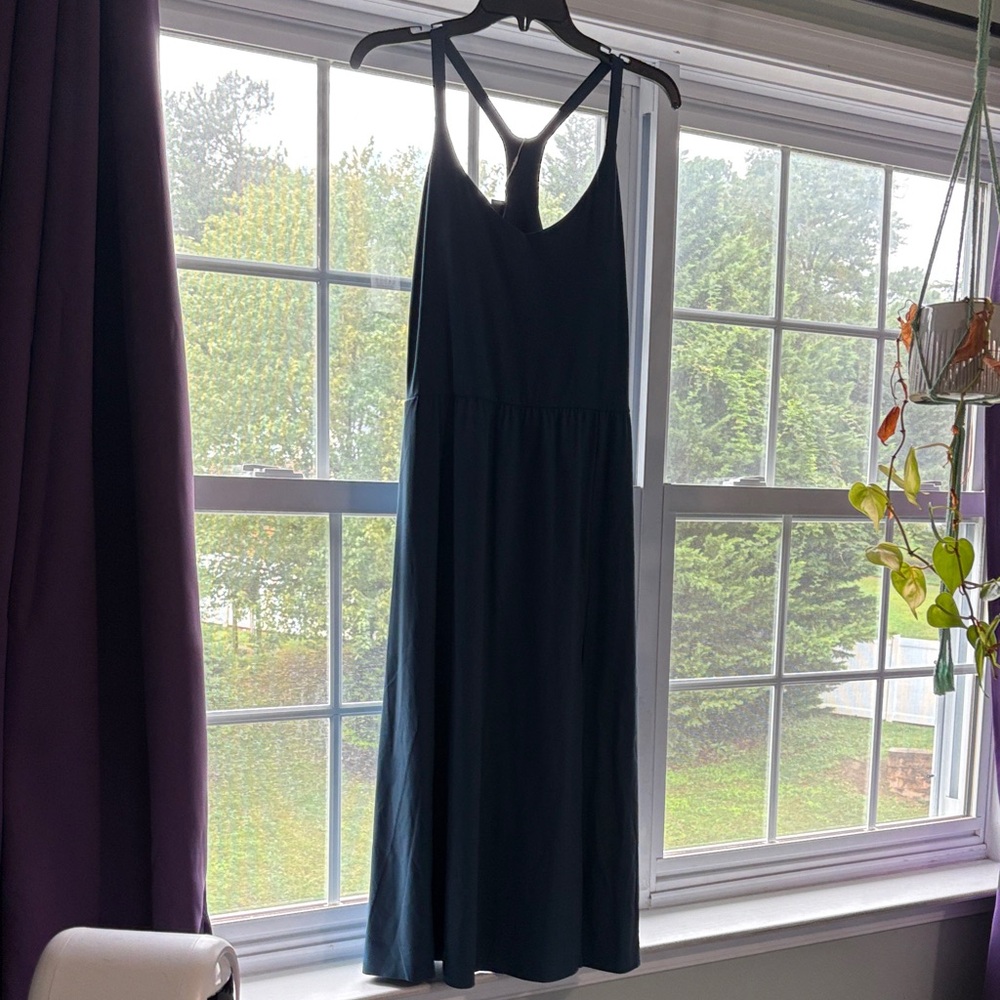 HALARA Teal Midi Dress